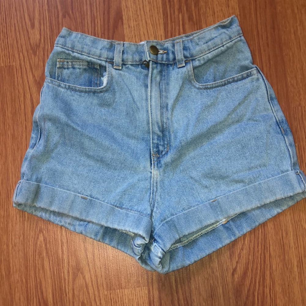 American apparel denim shorts